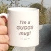 An even more joyful HaNe (Neal Hammond) after winning a GUGGS mug for catching the smallest gugdeon of the session at Cooks Wharf in Aprik 2021.