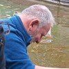Dad John Dacks had to do all the trivial jobs while son Noah Dacks caught gudgeon to become Society member DaNo at Gnosall on the Shropshire Union Canal in May 2022.